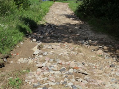 Remont drogi w Jasieniu