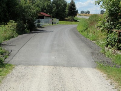 Remont drogi w Jasieniu