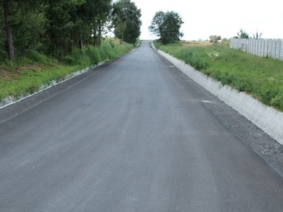 Remont drogi w Jasieniu