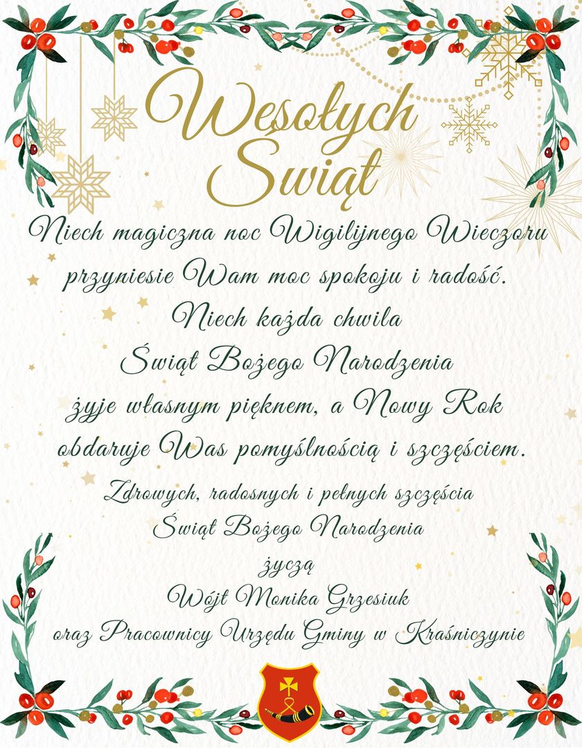 Życzenia Świąteczne