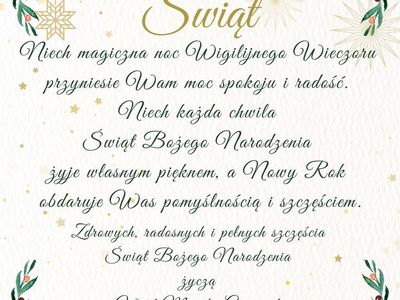 Życzenia Świąteczne