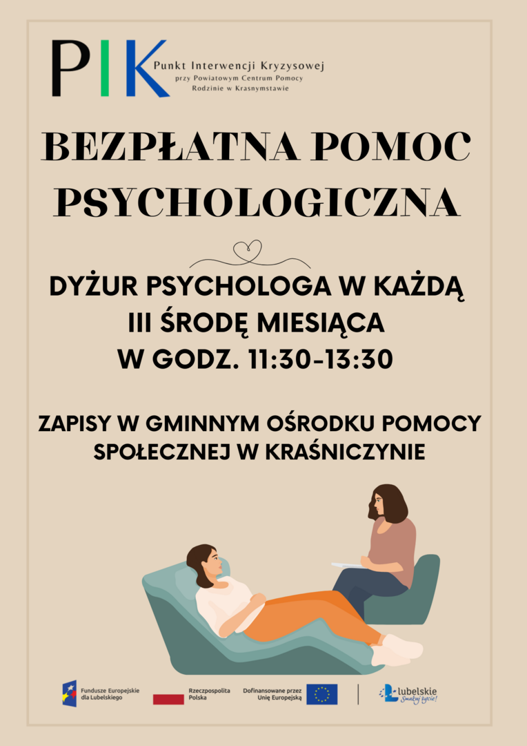 Bezpłatna pomoc psychologiczna