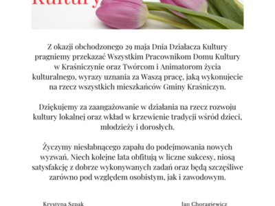 DZIEŃ DZIAŁACZA KULTURY