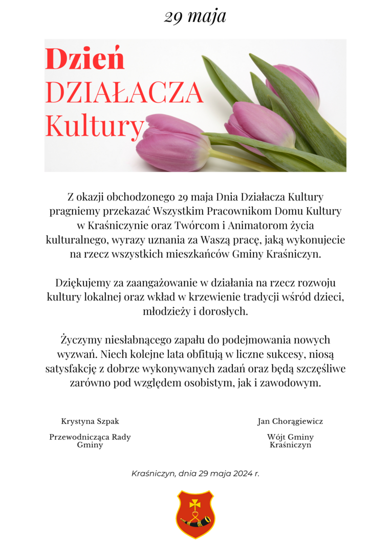 DZIEŃ DZIAŁACZA KULTURY