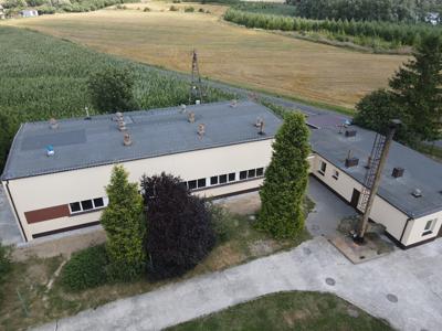 Zdjęcie zmodernizowanej stacji uzdatniania wody w Krzekotowie.
