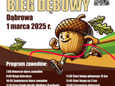 Plakat Biegu Dębowego