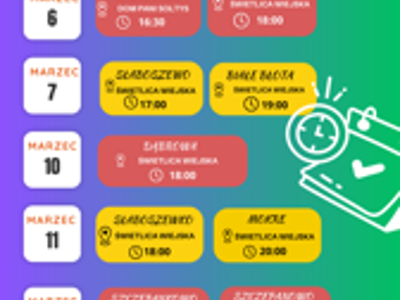 Terminarz zebrań wiejskich w marcu 2025 roku