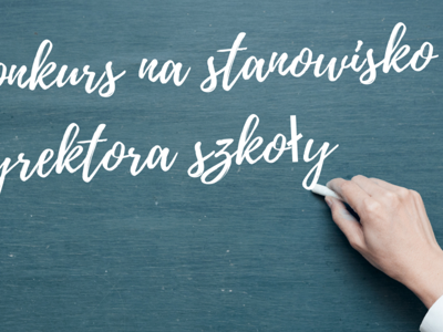grafika konkurs na stanowisko dyrektora szkoły