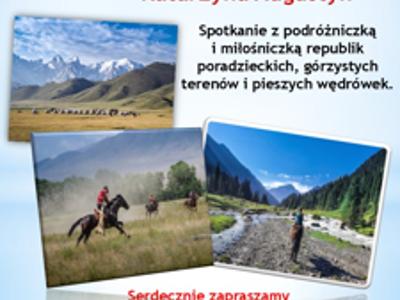 plakat o spotkaniu z podrózniczką