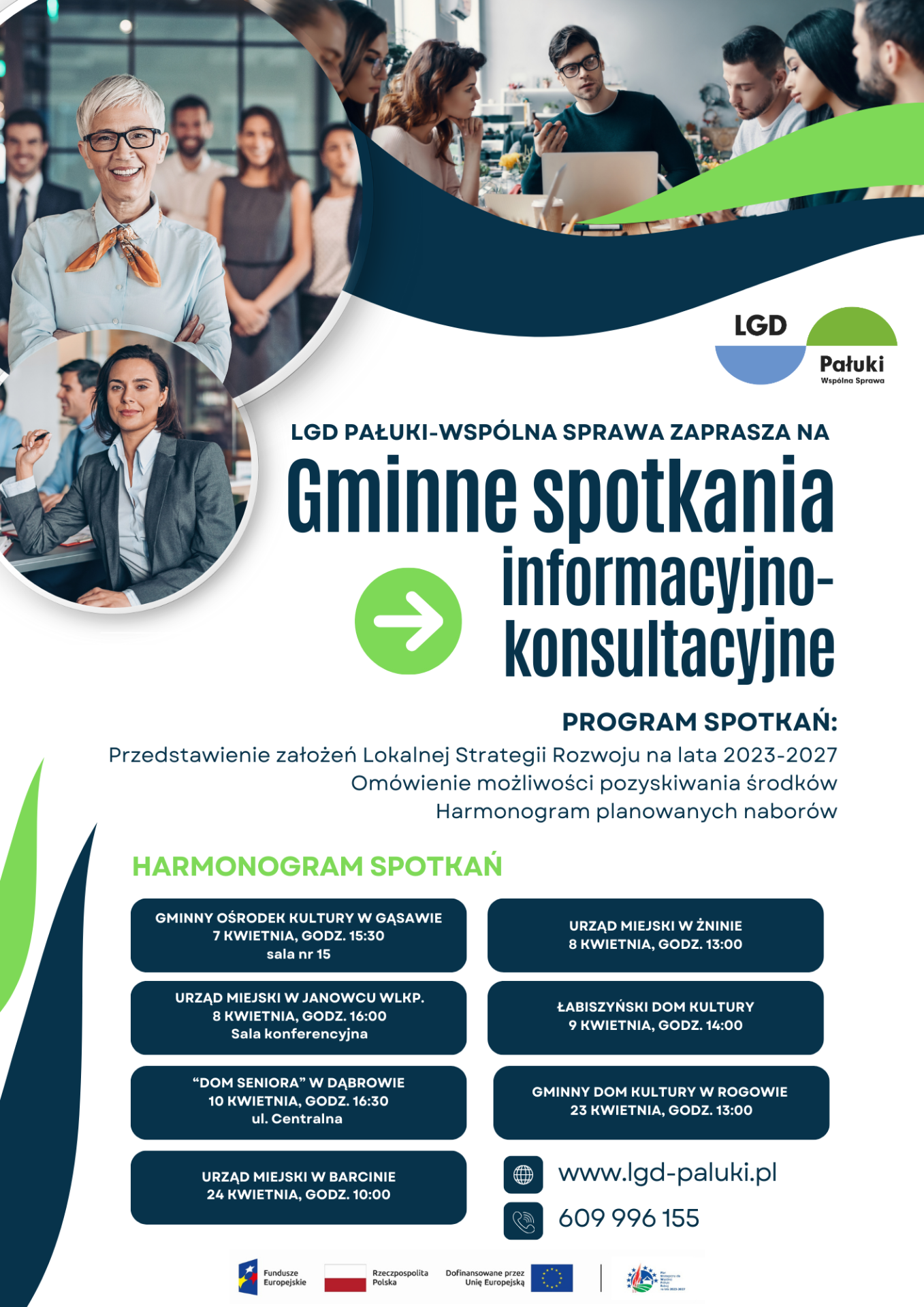 Plakat o spotkaniu informacyjno - konsultacyjnym.