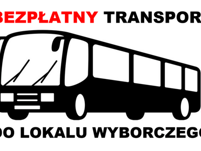 grafika - bezpłatny transport na wybory 1.06.2025 r.