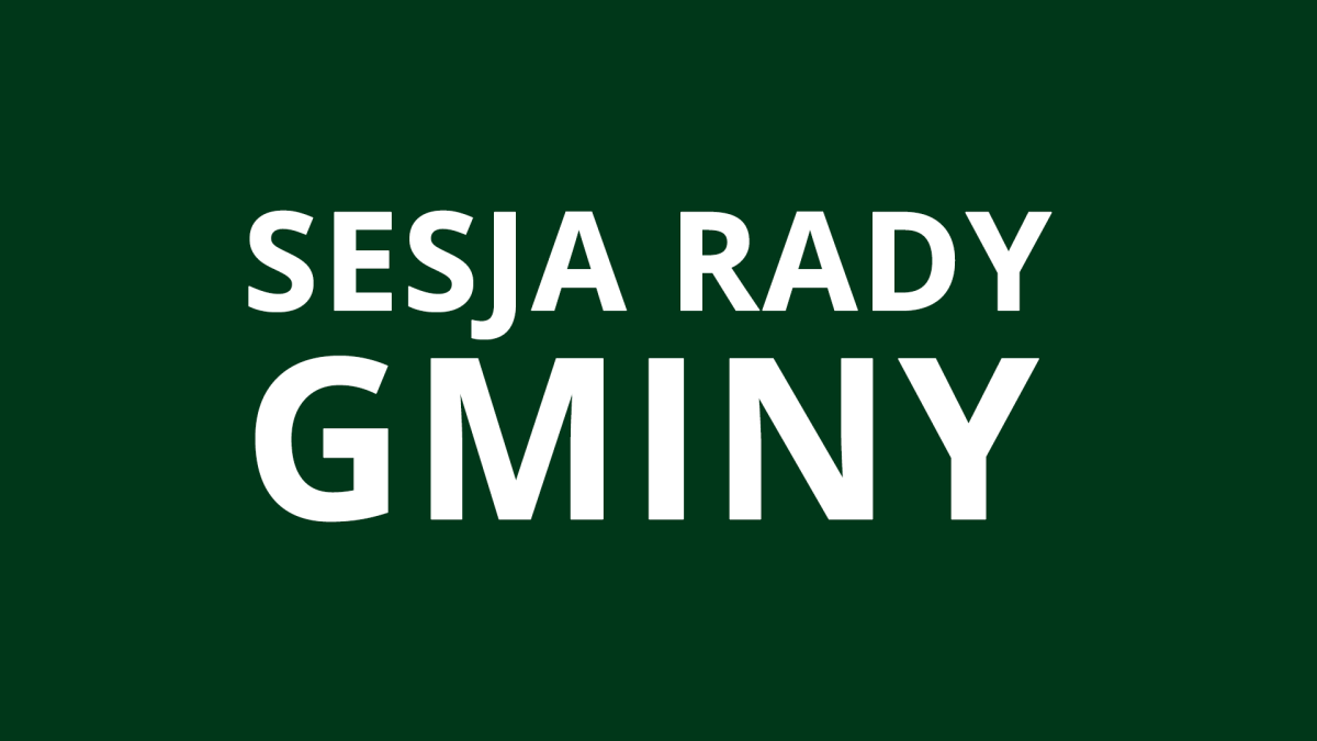 grafika - ogłoszenie o sesji Rady Gminy