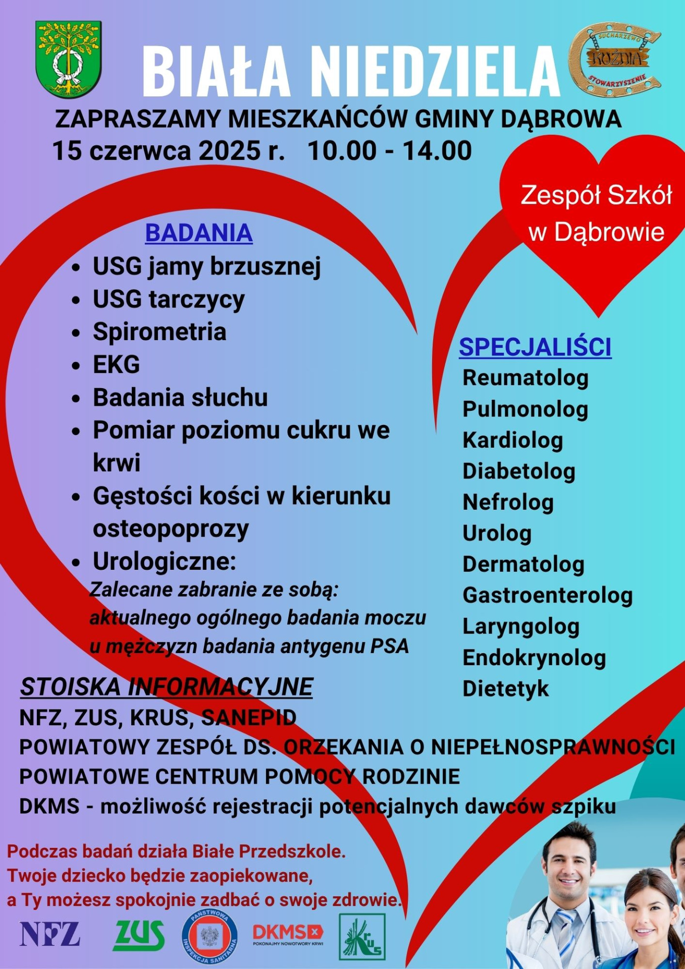 Plakat informujący o Białej Niedzieli.