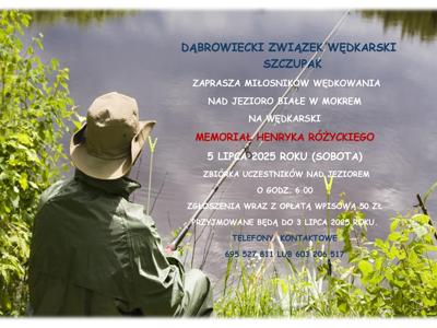Plakat - zawody wędkarskie