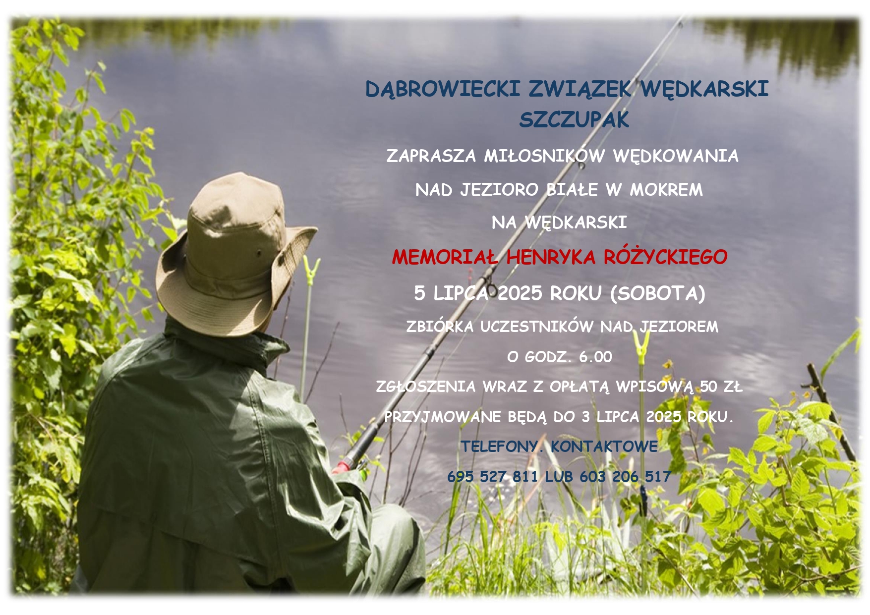 Plakat - zawody wędkarskie