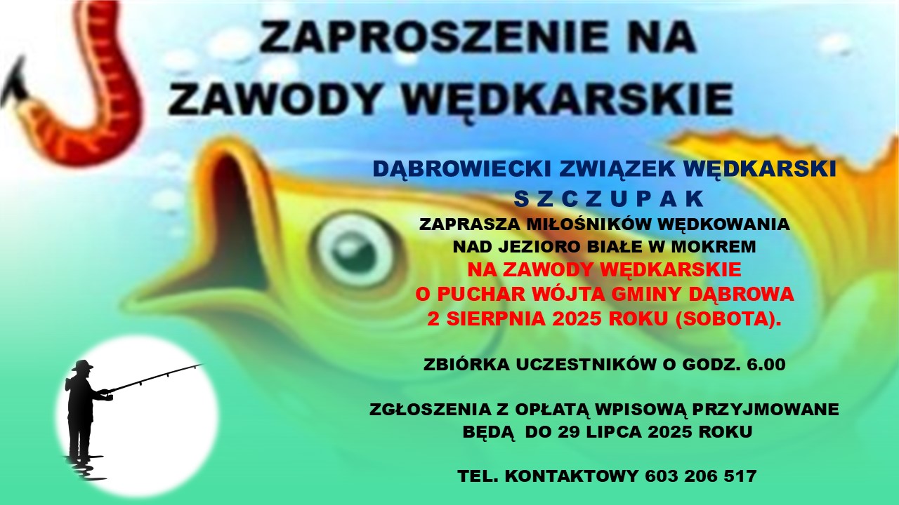 Grafika zawody wędkarskie