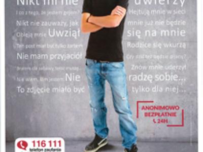1.Plakat  o telefonie zaufania dla dziueci i młodzieży