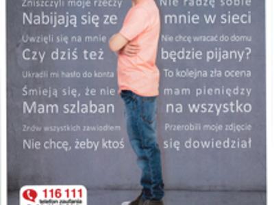 2.Plakat  o telefonie zaufania dla dziueci i młodzieży