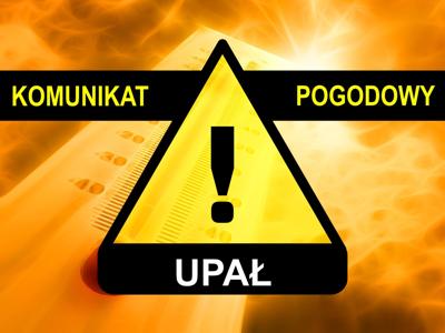 grafika komunikat meteorologiczny - upał