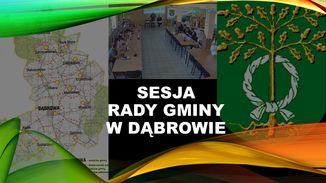 grafika dot. sesji rady Gminy w Dąbrowie 