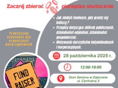 Plakat szkolenie dla NGO 28.10.2025r.