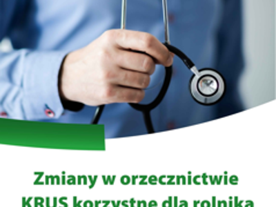 Grafika: Rewolucja w orzecznictwie KRUS. Uproszczone procedury, szybsze decyzje.