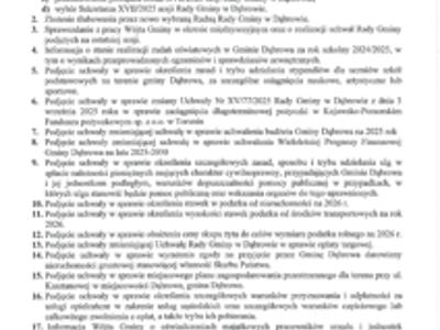 Ogłoszenie o XVII/2025 sesji Rady Gminy w Dąbrowie w dniu 29 października 2025 roku.