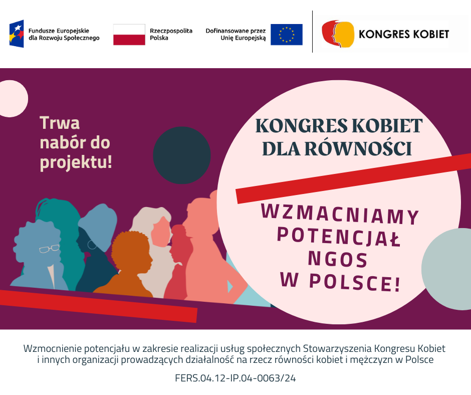Grafika- nabór do projektu Kongres kobiet dla równości