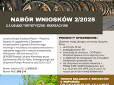 Ogłoszenie o naborze wniosków projektowych.