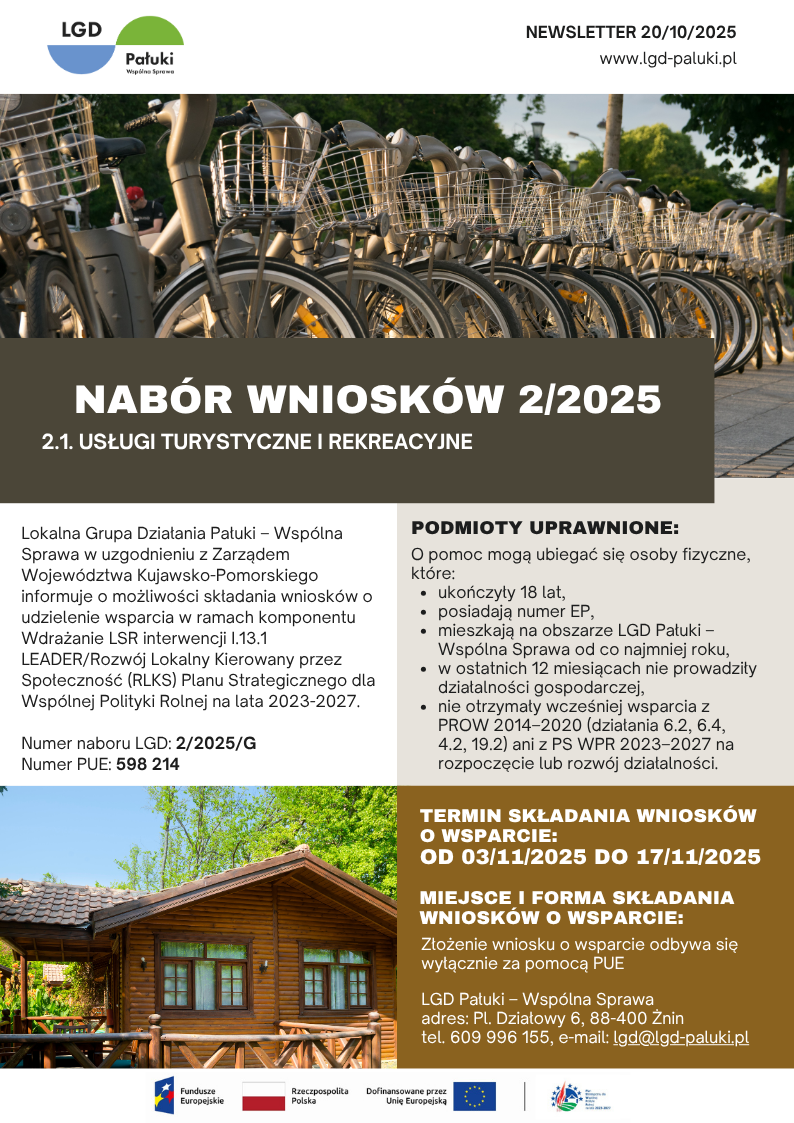 Ogłoszenie o naborze wniosków projektowych.