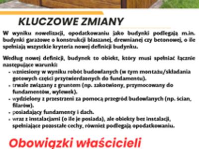 Informacja dot. zmian podatkowych cz. II