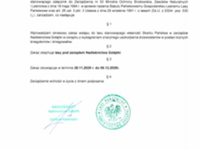 Zarzadzenie Nadleśnictwa 