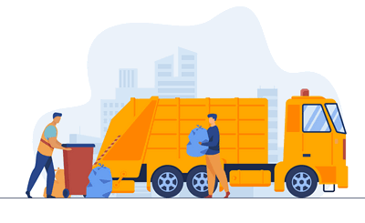 grafika wywóz odpadów 