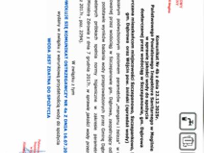 Komunikat Sanepid o jakości wody 