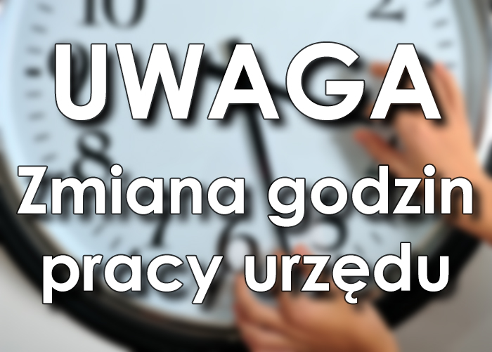 grafika zmiana godzin pracy urzędu