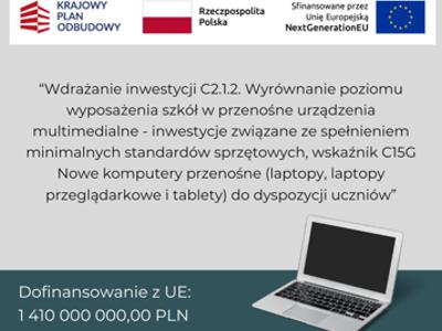 zdjecia dot.przekazania szkołom laptopów i tabletów