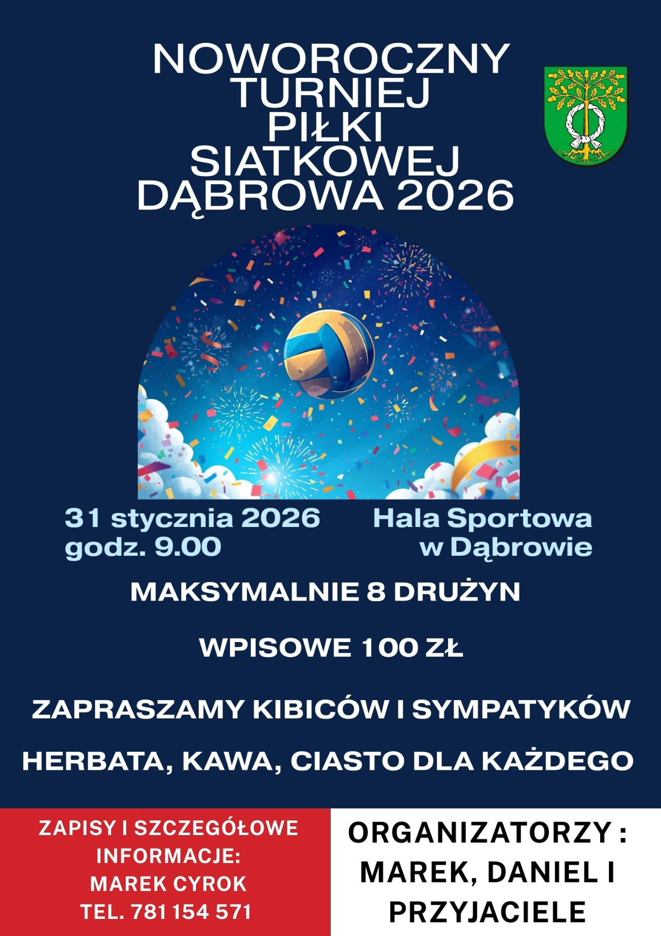 Plakat torniej piłki siatkowej