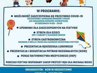 Plakat - festyn w Krzekotowie