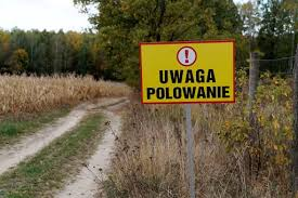 Zdjęcie tablicy ogłoszenie o polowaniu