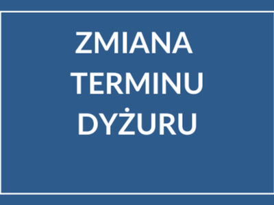 Grafika zmiana dyżuru