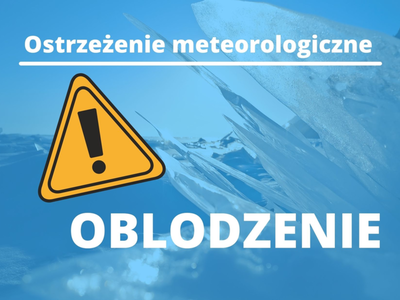 grafika  ostrzeżenie o oblodzeniach