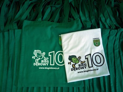 Torby bawełniane i koszulki - X Bieg Dębowy
