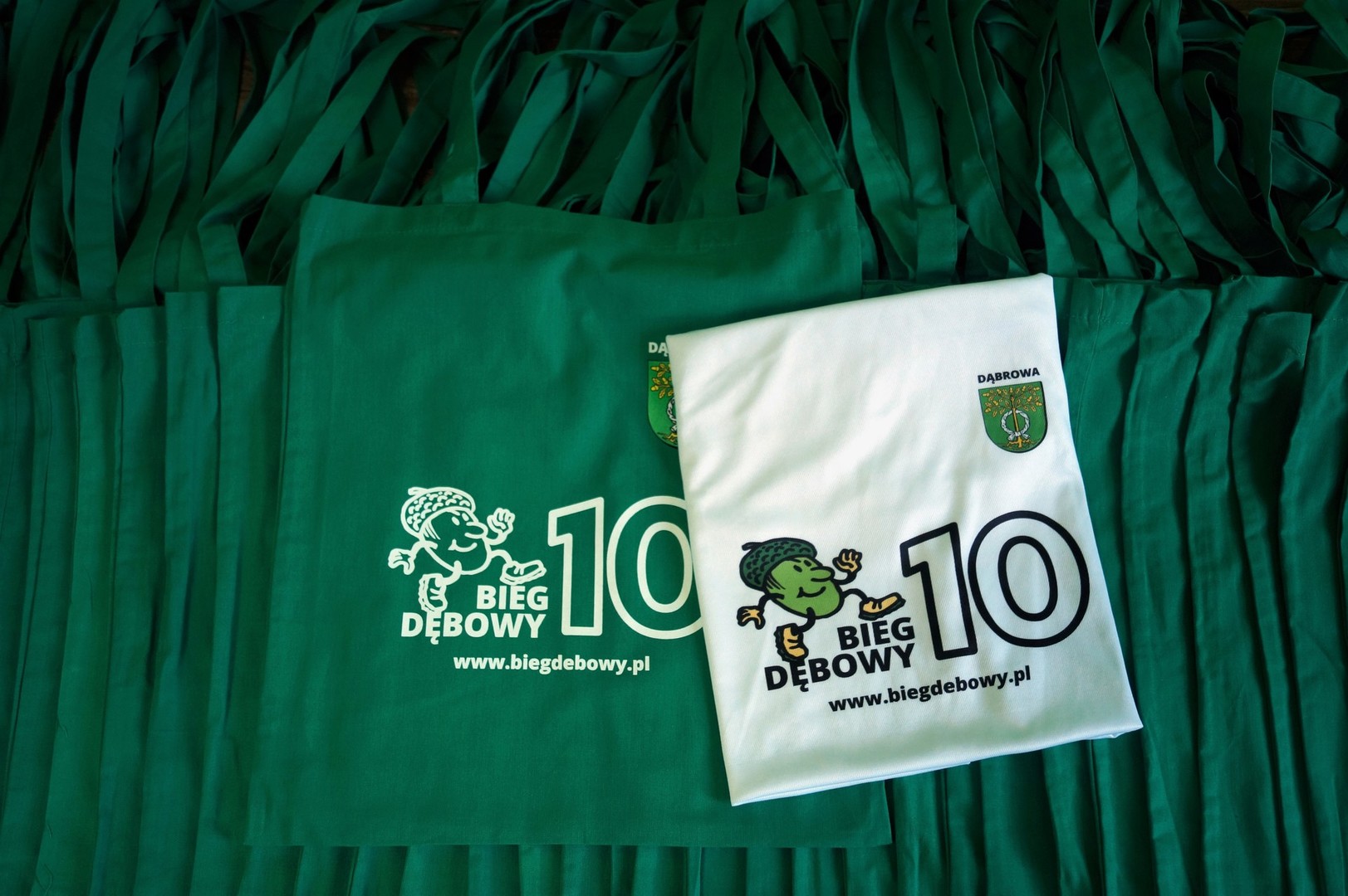 Torby bawełniane i koszulki - X Bieg Dębowy