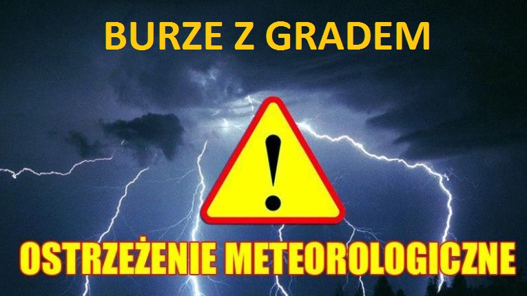 Grafika - ostrzeżenie meteorologiczne.