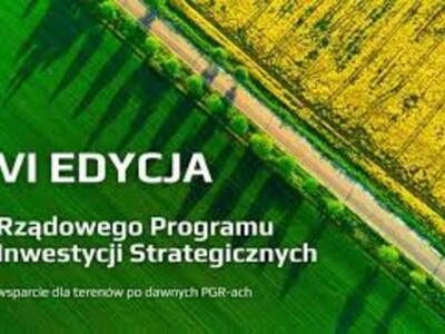 grafika Rządowego Programu Inwestycji Strategicznych,  Edycja VI – PGR.