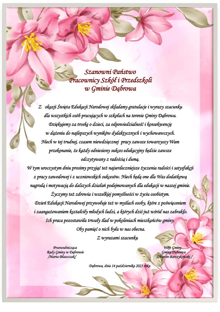 życzenia na dzień Nauczyciela