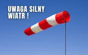 Grafika silny wiatr.