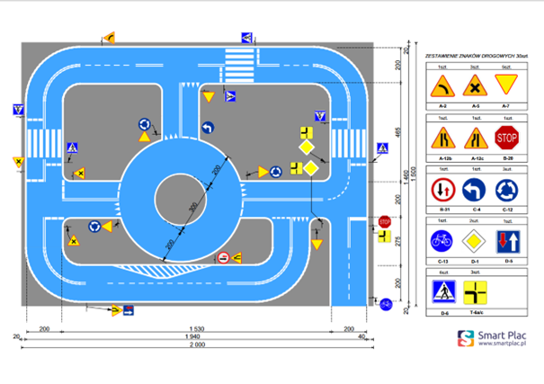 Projekt miasteczka rowerowego.