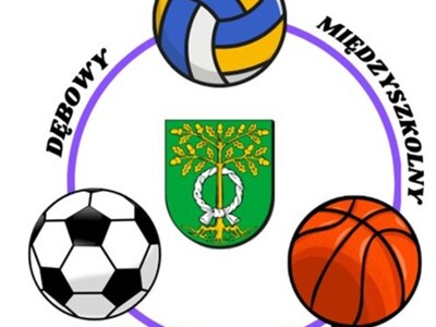 Logo Dębowego Międzyszkolnego Klubu Sportowego.