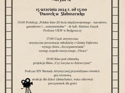 Plakat XIV Biesiada Artystyczna w Słaboszewku